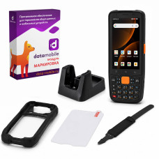 Комплект для маркировки ТСД MERTECH MovFast S40, арт. 10014 (кредл с передачей, чехол, стекло, ремешок) + ПО DataMobile