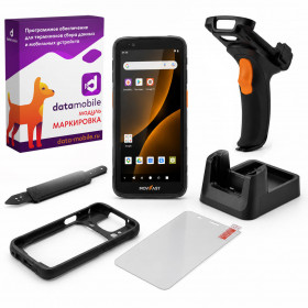 Комплект для маркировки ТСД MERTECH MovFast S55, арт. 10004 (кредл с передачей, пистолетная рукоятка, чехол, стекло, ремешок) + ПО DataMobile Комплект для маркировки ТСД MERTECH MovFast S55, арт. 10004 (кредл с передачей, пистолетная рукоятка, чехол, стекло, ремешок) + ПО DataMobile